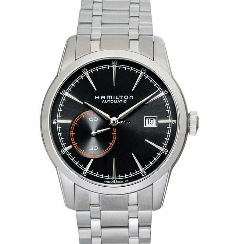 Hamilton Railroad H40515131 - American Classic Automatic Black Dial Stainless Steel Men's Watch </h1>