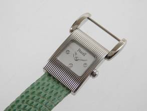 Thumbnail von Piaget Protocole Miss Protocole 18 Kt Weißgold Damenuhr mit original Brillantblatt wie Neu </h1>