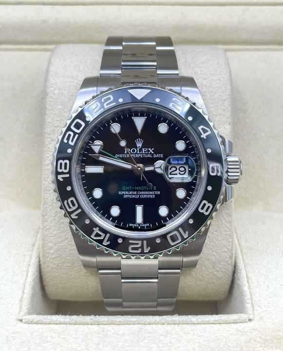  Rolex GMT-Master II Steel Black Dial 100% NEW,UNWORN with Box&Papers Full Set Year:2019 