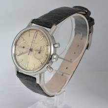 Thumbnail von Zenith Sporto chronograph caliber 136D silver dial very rare 1964's </h1>