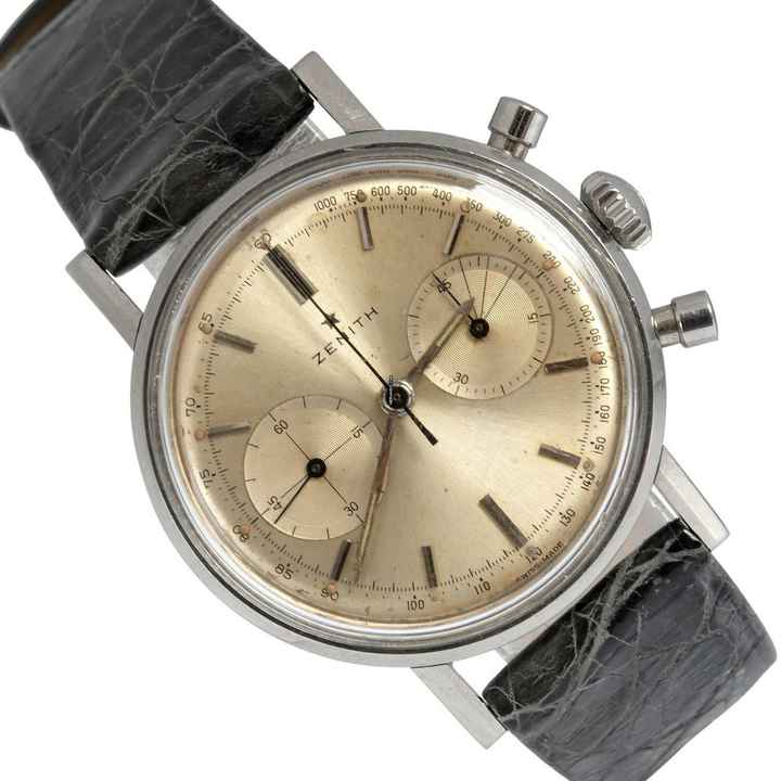  Zenith Sporto chronograph caliber 136D silver dial very rare 1964's </h1> 