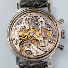 Thumbnail von Zenith Sporto chronograph caliber 136D silver dial very rare 1964's </h1>