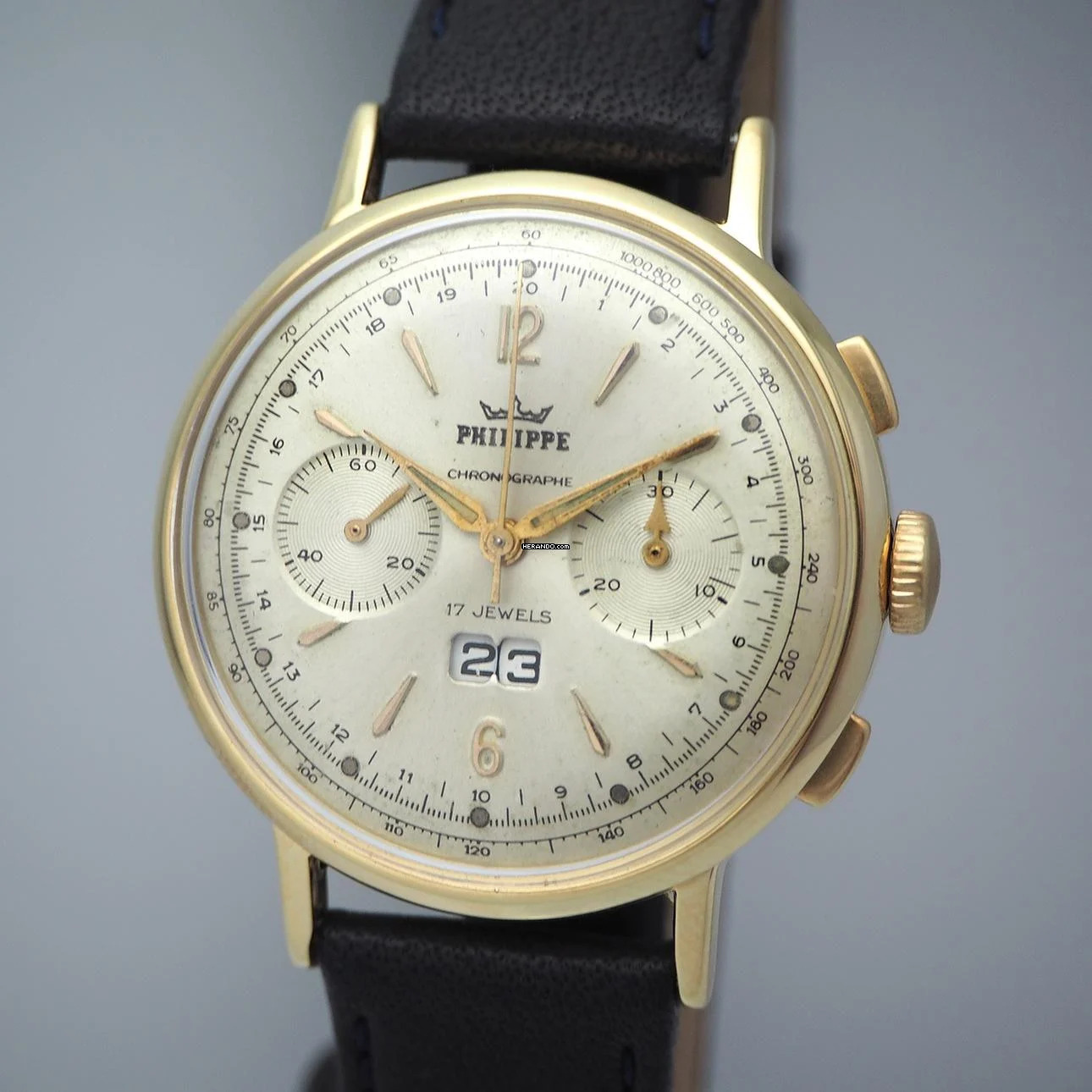 Philippe Chronograph Vintage Venus 210 Grande Date RARE