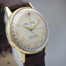 Thumbnail von Movado Calendomatic Vintage Gold 18k/750 Hammer-Automatik