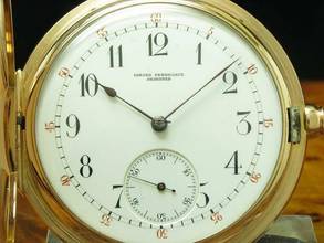 Thumbnail von Girard Perregaux 14kt 585 Gold Savonette Taschenuhr 5-minuten Repetition </h1>