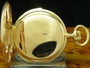 Thumbnail von Girard Perregaux 14kt 585 Gold Savonette Taschenuhr 5-minuten Repetition </h1>