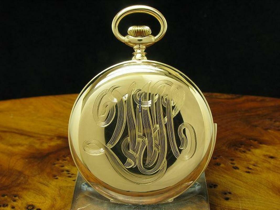 Thumbnail von Girard Perregaux 14kt 585 Gold Savonette Taschenuhr 5-minuten Repetition </h1>
