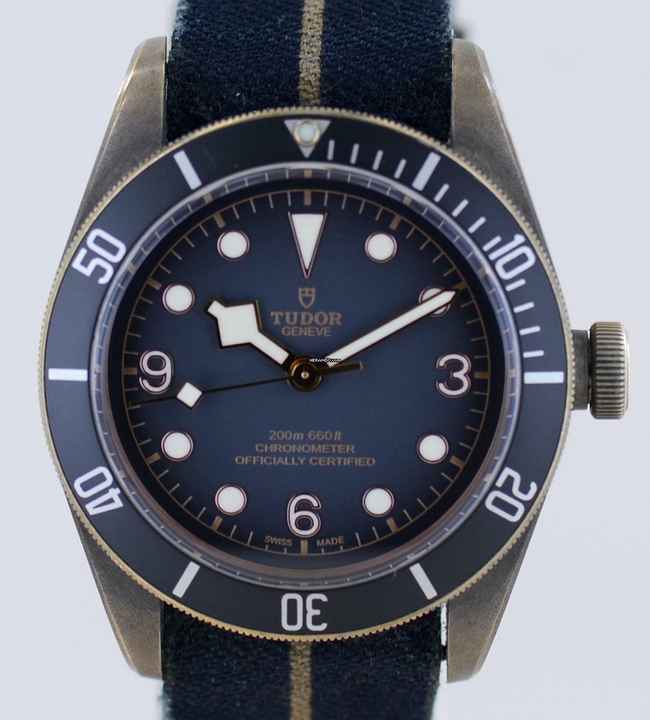  Tudor Black Bay Bronze grey Dial Top LC100 Cool 2021 B+P Textilband </h1> 