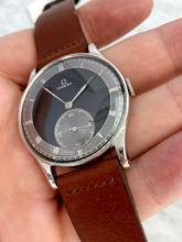 Thumbnail von Omega Classic Oversize Jumbo Vintage 37mm Art Deco 30t2 ck 859 Black-Grey Two Tone Dial ck 859