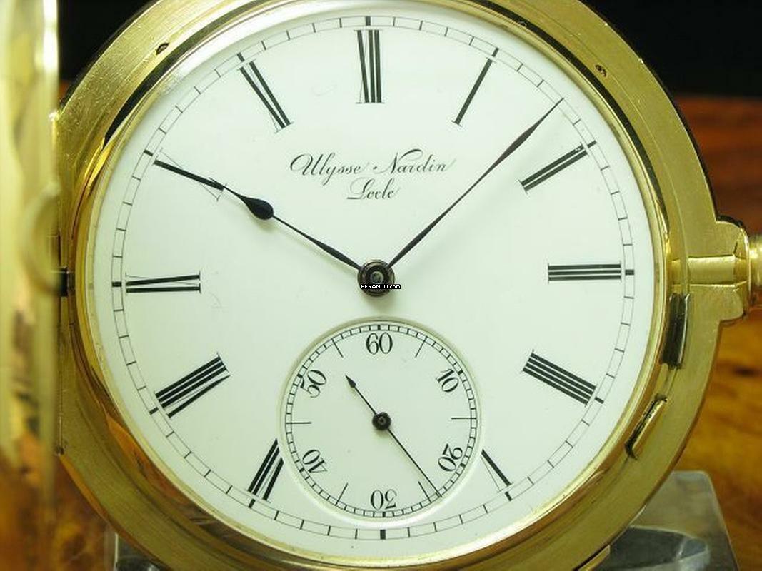 Thumbnail von Ulysse Nardin 18kt 750 Gold Savonette Taschenuhr Minuten Repetition </h1>