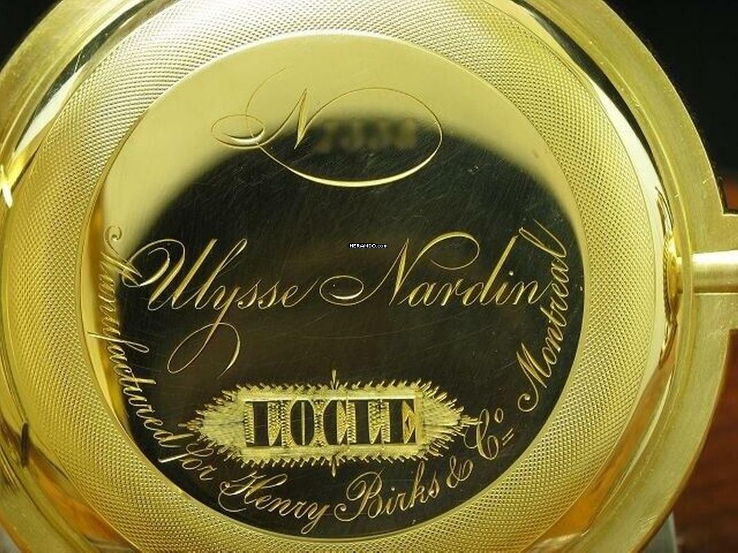 Thumbnail von Ulysse Nardin 18kt 750 Gold Savonette Taschenuhr Minuten Repetition </h1>
