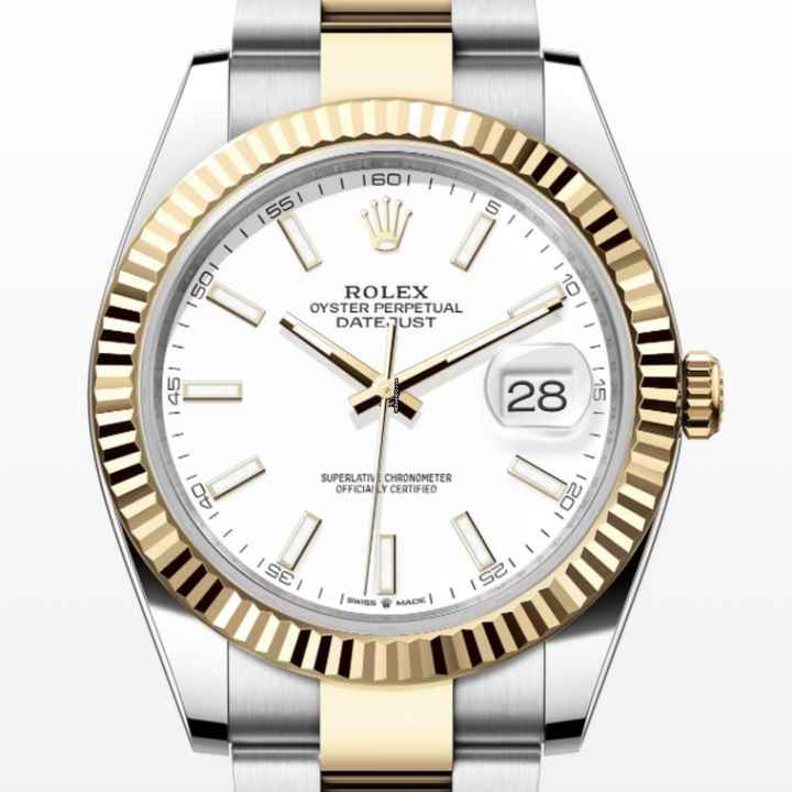  Rolex Datejust 41 NEW&UNWORN//2021//41MM//WHITE DIAL//STEEL/GOLD//REF. 126333 # 716 </h1> 