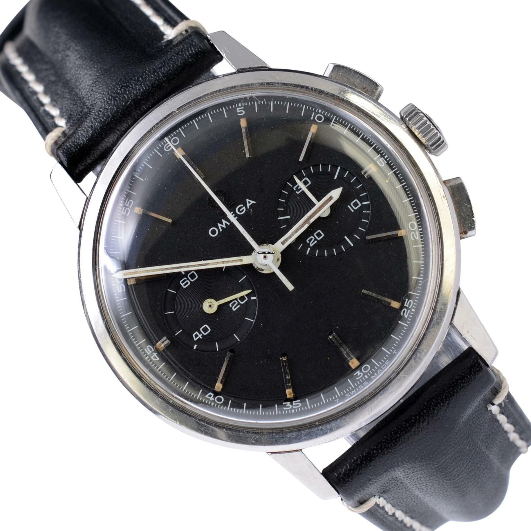  Omega De Ville 101.009 chronograph caliber 320 black dial 1965’s </h1> 