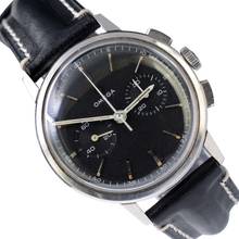 Thumbnail von Omega De Ville 101.009 chronograph caliber 320 black dial 1965’s </h1>