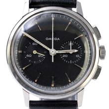 Thumbnail von Omega De Ville 101.009 chronograph caliber 320 black dial 1965’s </h1>
