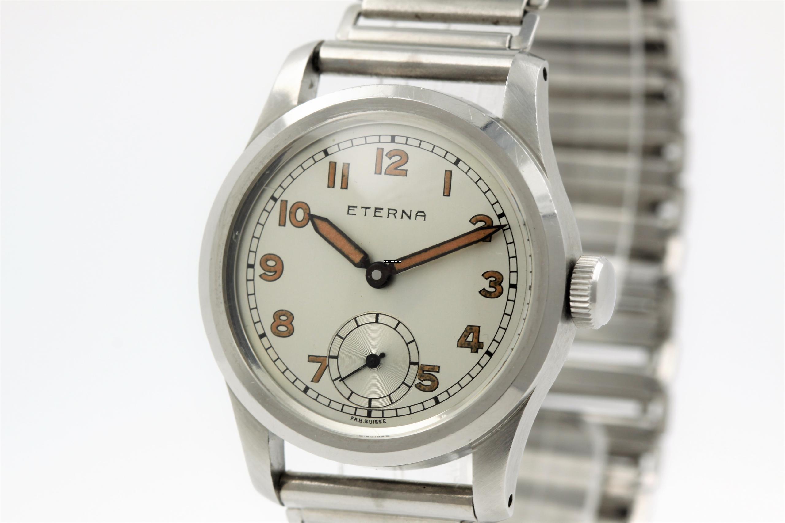  Eterna Vintage Caliber 600 approx 1930 Gay Freres Bamboo Bracelet 