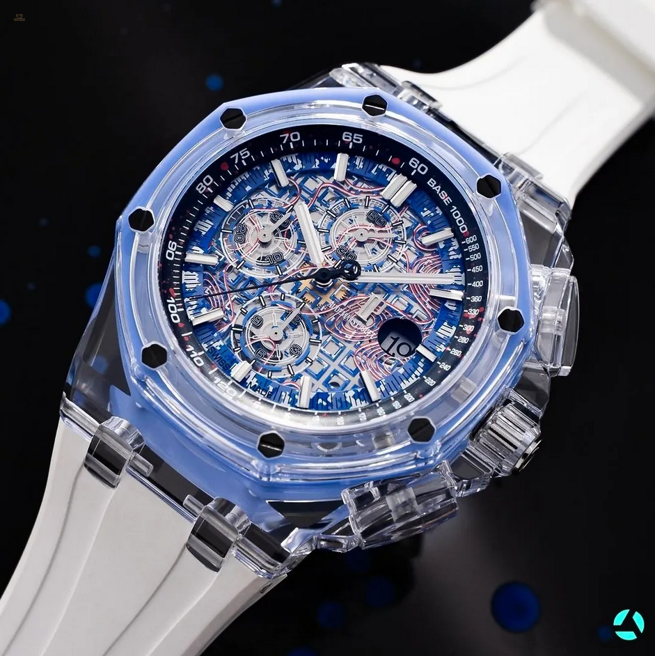 AET REMOULD AP Royal Oak Offshore AZURE BLUE Sapphire Watch