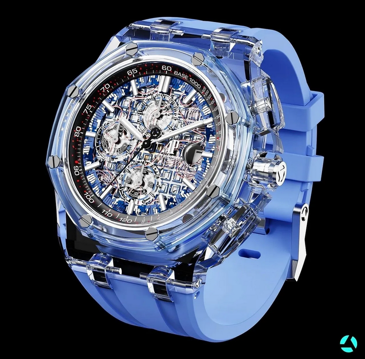 AET REMOULD AP Royal Oak Offshore AZURE BLUE Sapphire Watch