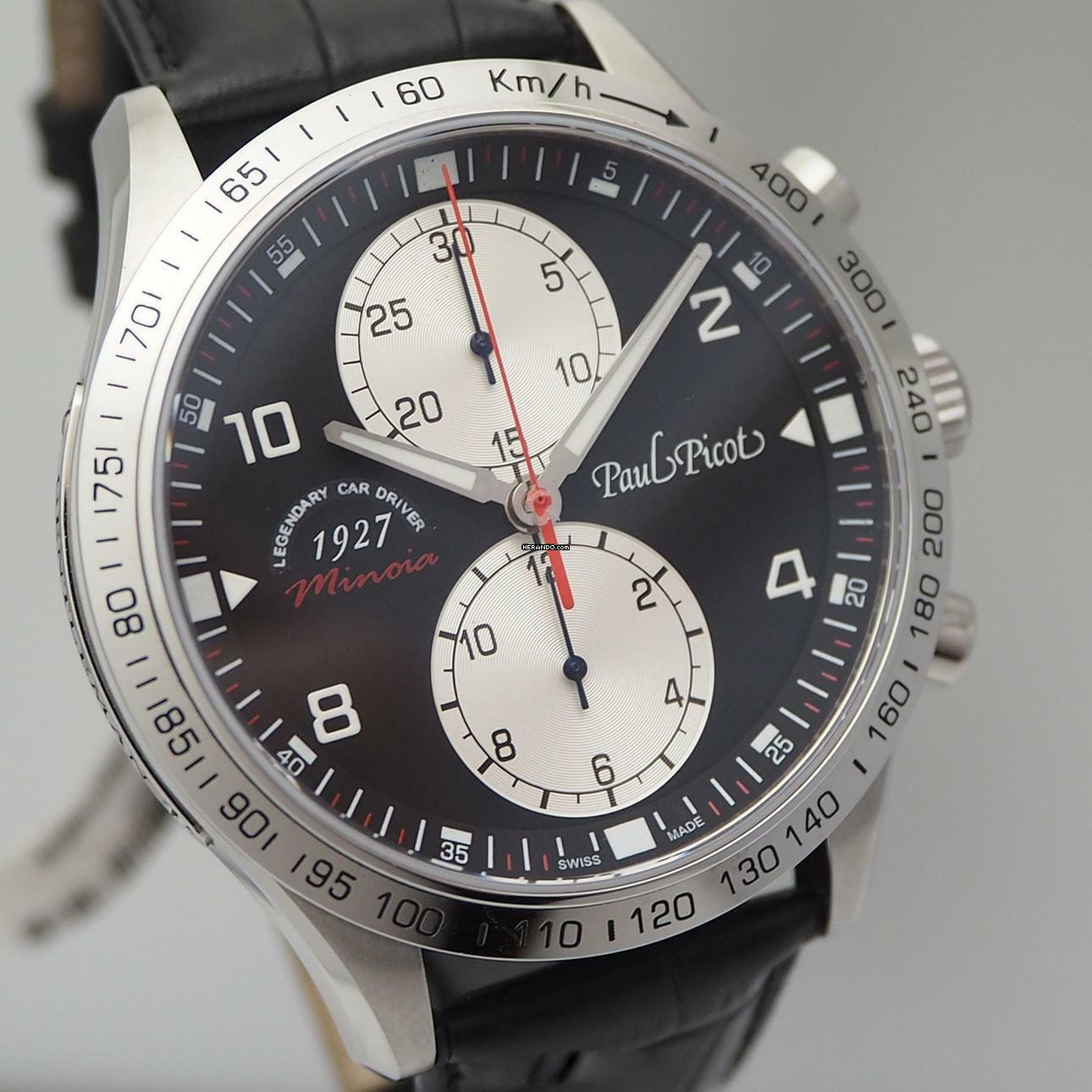 Thumbnail von Paul Picot Gentleman Chronograph Minoia Racing 1927 Limited Edition 100 NEU B + P