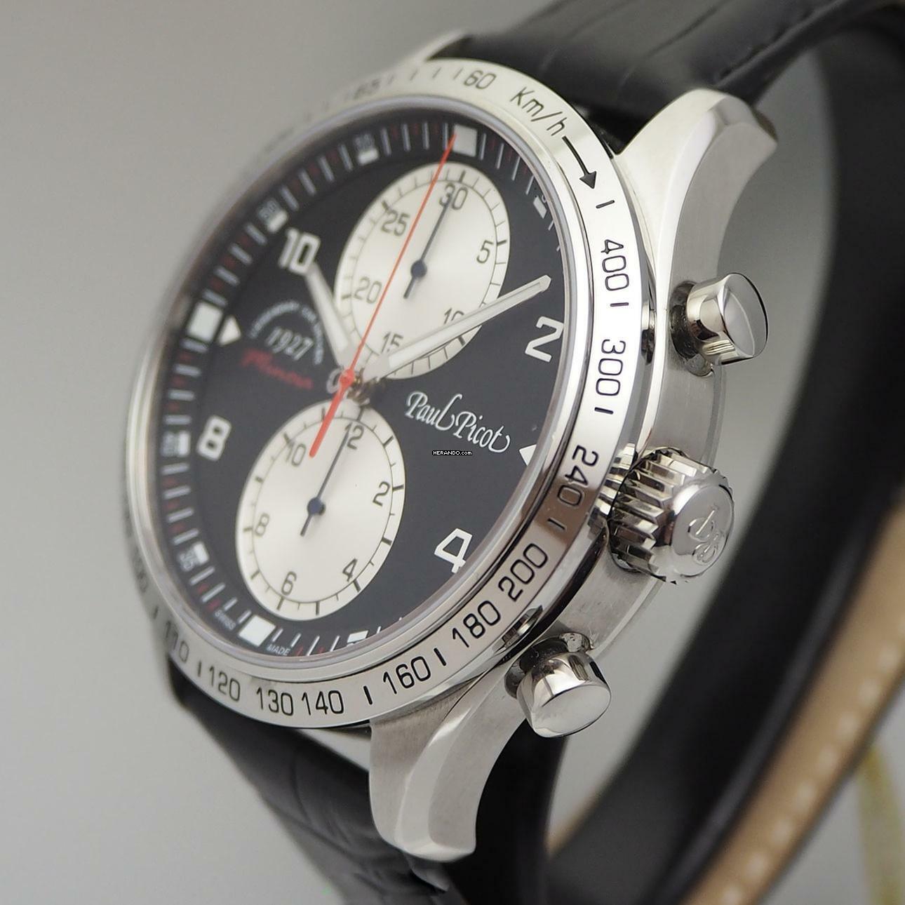 Thumbnail von Paul Picot Gentleman Chronograph Minoia Racing 1927 Limited Edition 100 NEU B + P