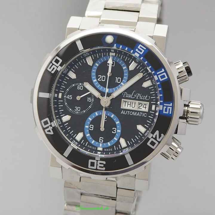  Paul Picot Yachtman III Chronograph - Stahl Stahl Box+Papiere NEU </h1> 