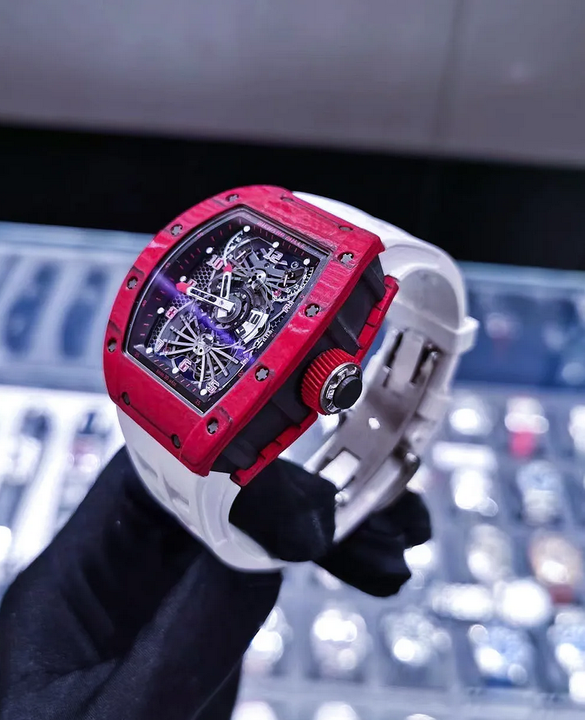 Richard Mille RM 022 Red Tourbillon Aerodyne Dual Time Zone Watch 