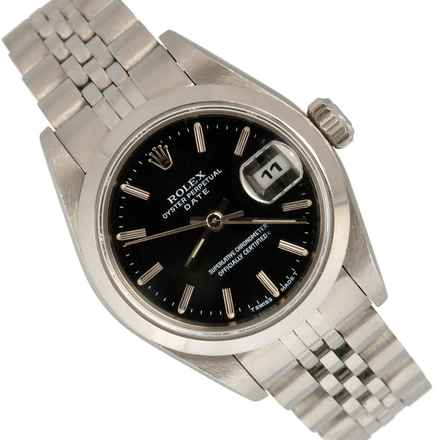  Rolex Oyster Perpetual Lady Date 69160 Ladies 26MM black dial Full Set 1997's  