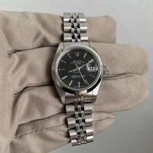 Thumbnail von Rolex Oyster Perpetual Lady Date 69160 Ladies 26MM black dial Full Set 1997's