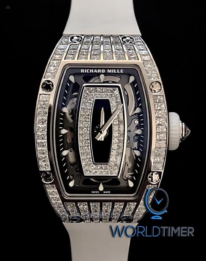 Richard Mille [NEW] RM 07-01 White Gold Full Set Baguette Ladies