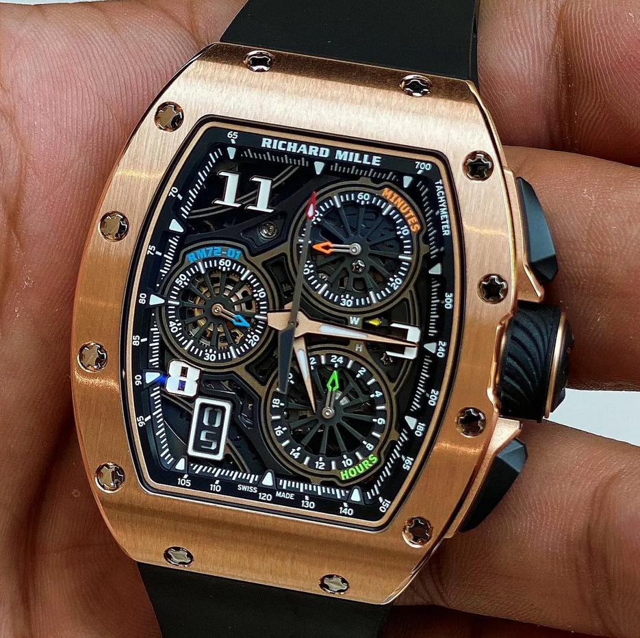 Richard Mille [NEW] RM 72-01 Rose Gold Lifestyle Flyback Chronograph