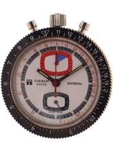 Thumbnail von Tissot Mans Wristwatch Chronograph Sideral measures elapsed Time in Minutes and fifths of a Second and can be used as a Slide Rule