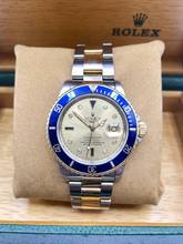 Thumbnail von Rolex Submariner Date Orig. Champagne/Gold Sultan Dial with Box&Papers Top Condition </h1>