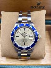 Thumbnail von Rolex Submariner Date Orig. Champagne/Gold Sultan Dial with Box&Papers Top Condition </h1>