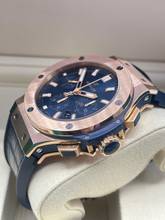 Thumbnail von Hublot Big Bang Rosegold Blue Chronograph 44mm Full Set with Box&Papers 99% NEW