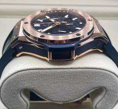 Thumbnail von Hublot Big Bang Rosegold Blue Chronograph 44mm Full Set with Box&Papers 99% NEW