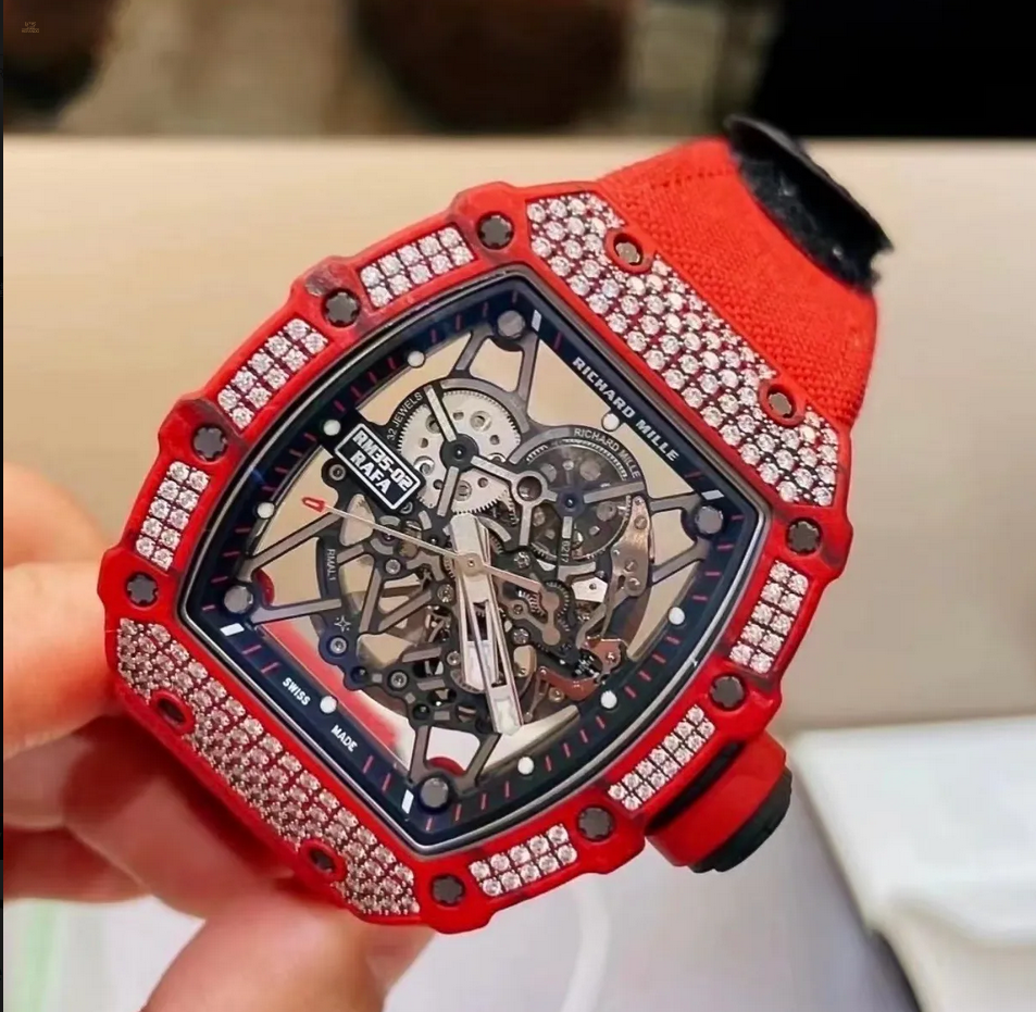 Richard Mille RM 35-02 Red Quartz TPT Diamonds Watch