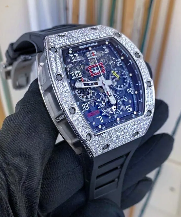 Richard Mille RM 11-03 White Gold Med Set Diamonds Watch