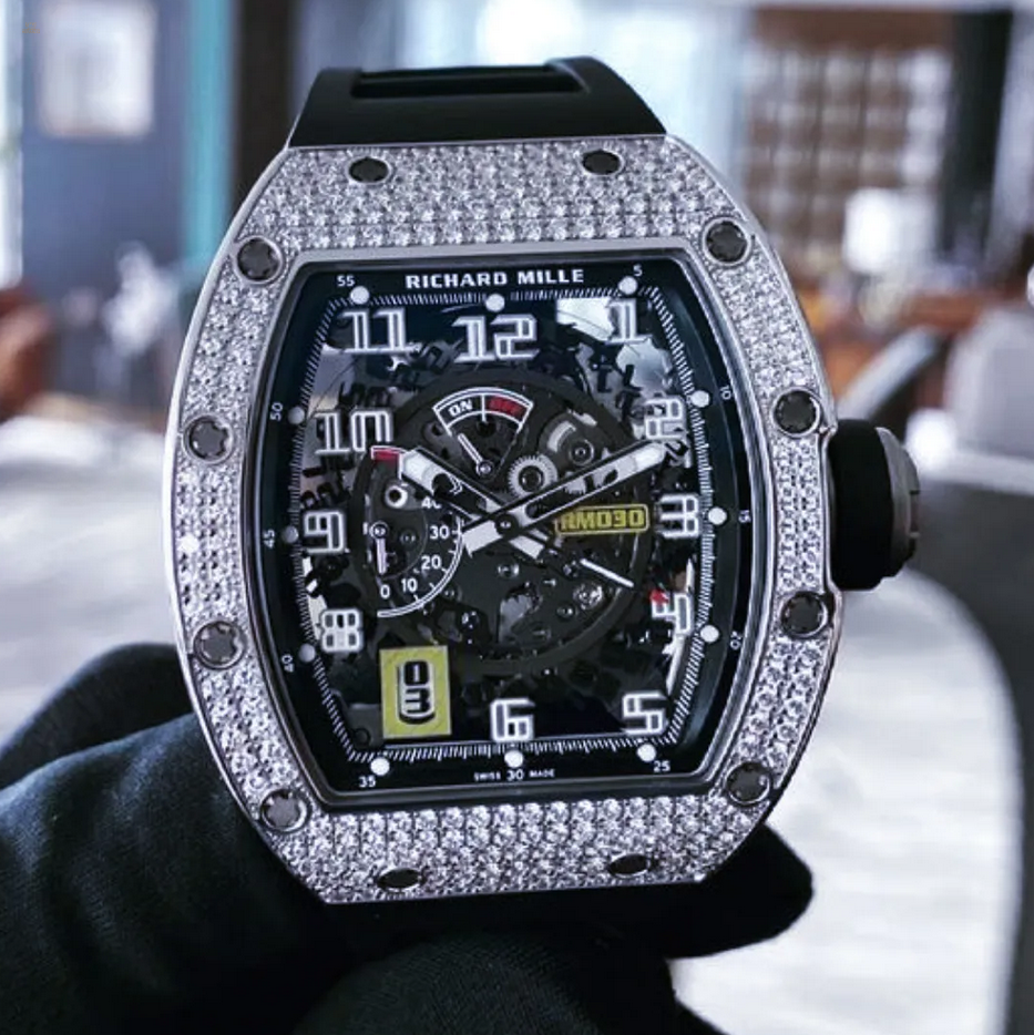 Richard Mille [NEW] RM 030 White Gold/Titanium Diamonds Watch