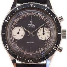 Thumbnail von Yema Gents manual wind Wristwatch Chronograph Incabloc </h1>