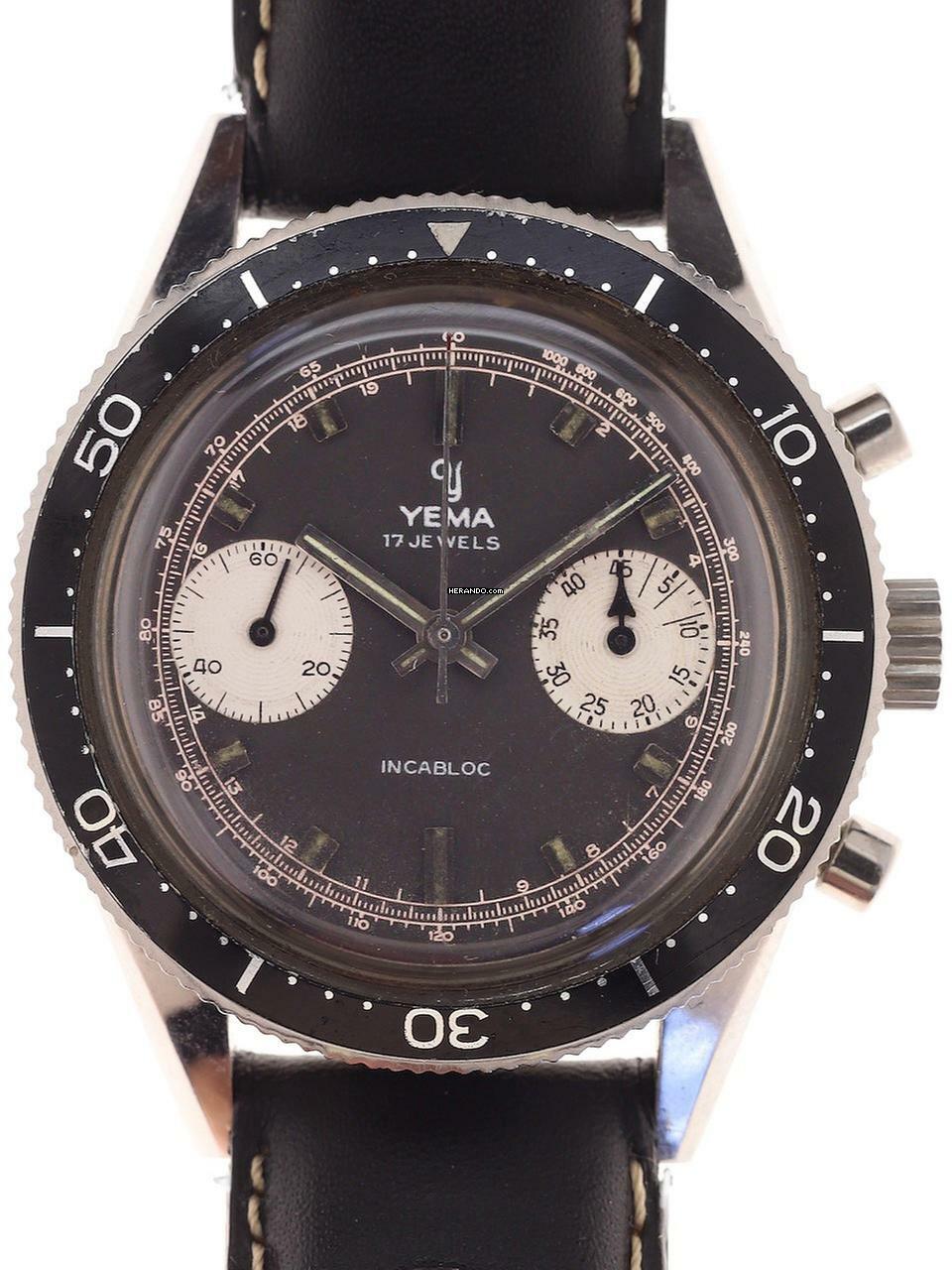 Yema Gents manual wind Wristwatch Chronograph Incabloc </h1>