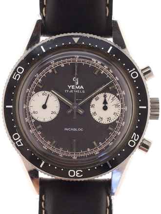  Yema Gents manual wind Wristwatch Chronograph Incabloc </h1> 