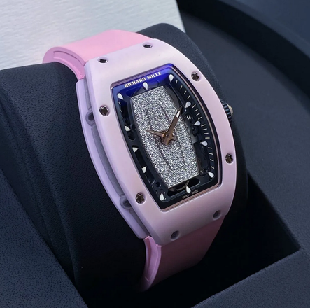Richard Mille [NEW] RM 07-01 Pink Ceramic Diamonds Automatic Ladies Watch