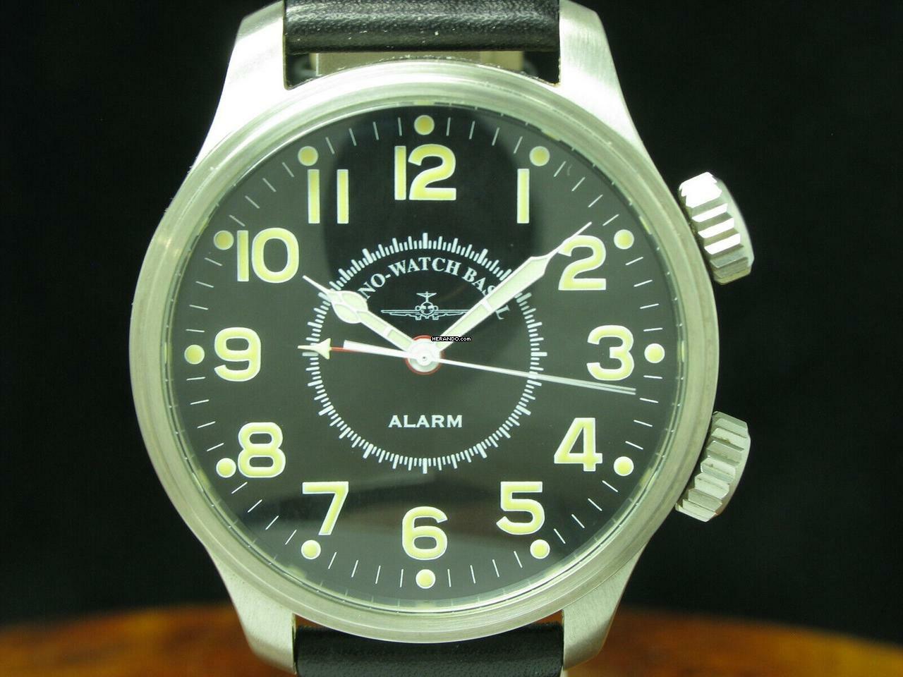 Thumbnail von Zeno-Watch Basel Edelstahl Handaufzug Herrenuhr Mit Wecker / Ref 8591 </h1>