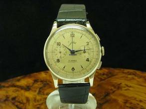  Jolus 18kt 750 Roségold Gold Handaufzug Chronograph Herrenuhr </h1> 