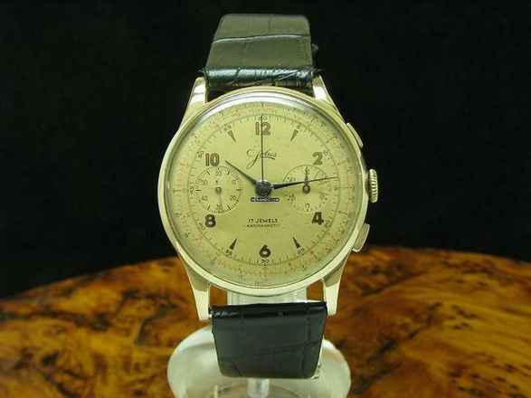  Jolus 18kt 750 Roségold Gold Handaufzug Chronograph Herrenuhr </h1> 
