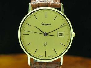 Thumbnail von Leumas 14kt 585 Gold Herrenuhr Mit Datum / Kaliber Eta 255.411 </h1>