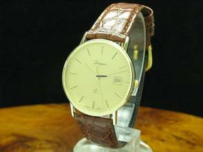 Thumbnail von Leumas 14kt 585 Gold Herrenuhr Mit Datum / Kaliber Eta 255.411 </h1>