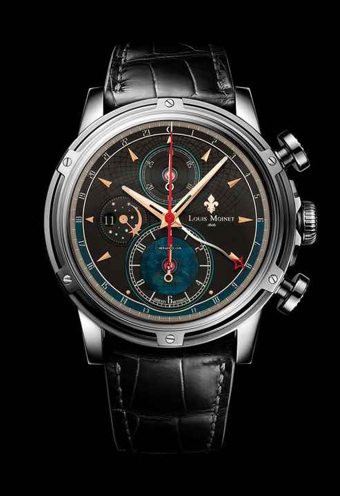  Louis Moinet Midnight Star Grade 5 Titanium Limited 28 pieces optional in 2 different colors 