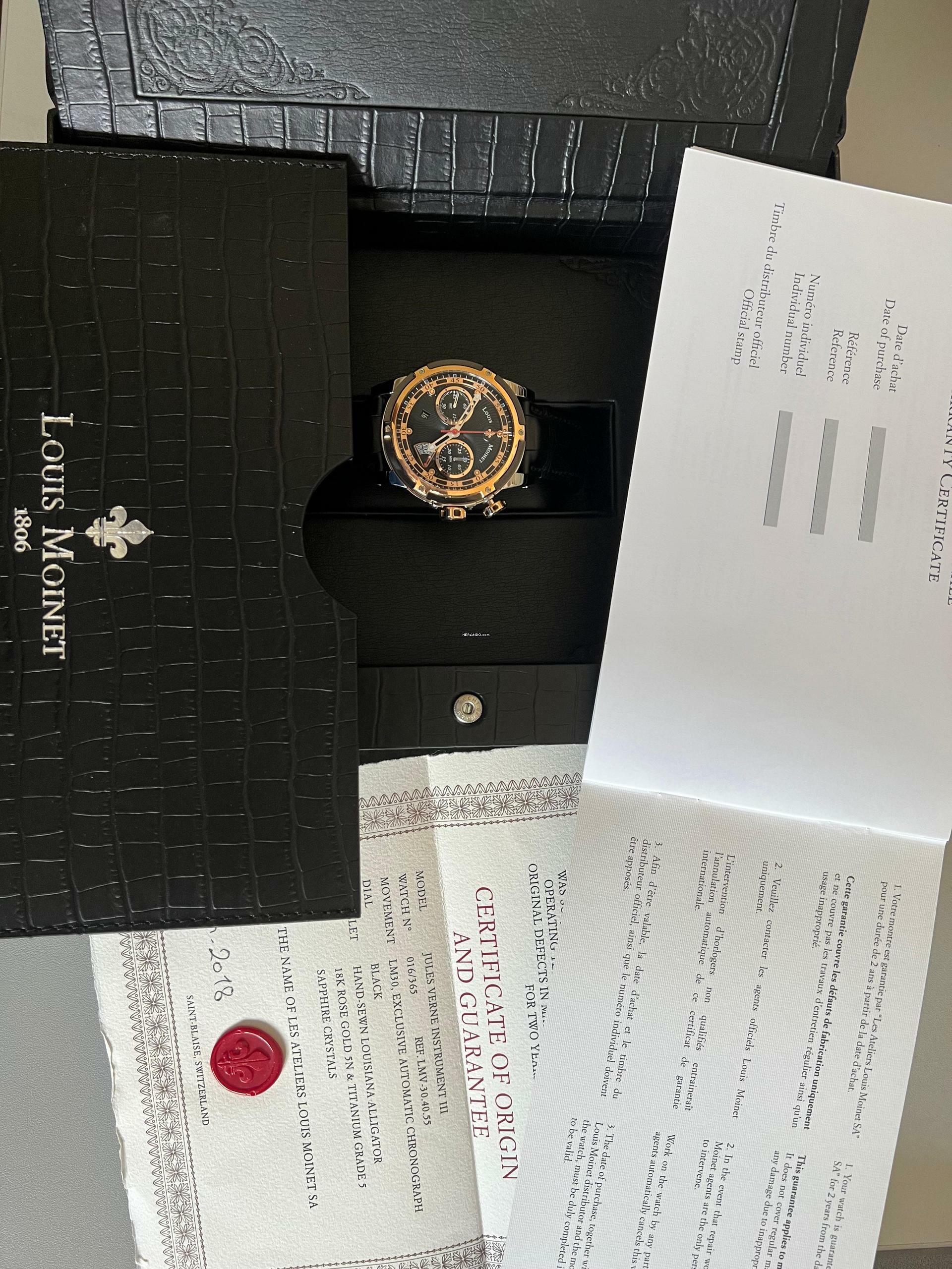 Thumbnail von Louis Moinet Jules Verne Instrument III Black/Gold