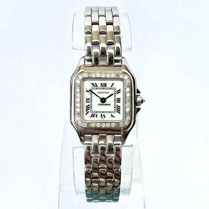  Cartier Panthère 23mm Quartz Steel 0.37TCW DIAMOND Watch </h1> 